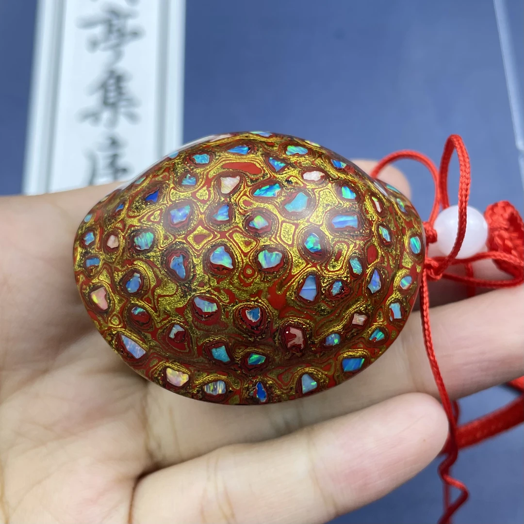 非遗大漆镶嵌大欧富甲一方 非遗大漆 大漆摆件 木质 非遗文化传承