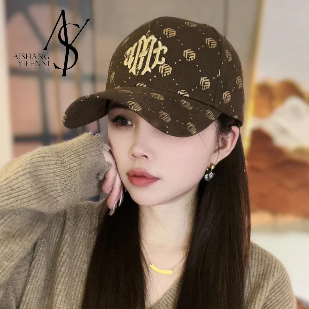 A1鸭舌帽2025新款休闲百搭字母刺绣棒球帽户外遮阳防帽防晒帽女