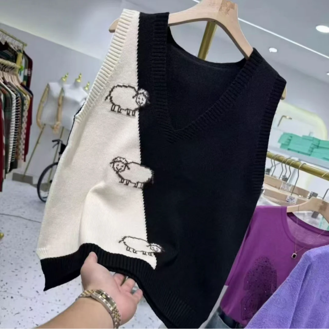 【三只小羊马甲】时尚百搭休闲针织衫