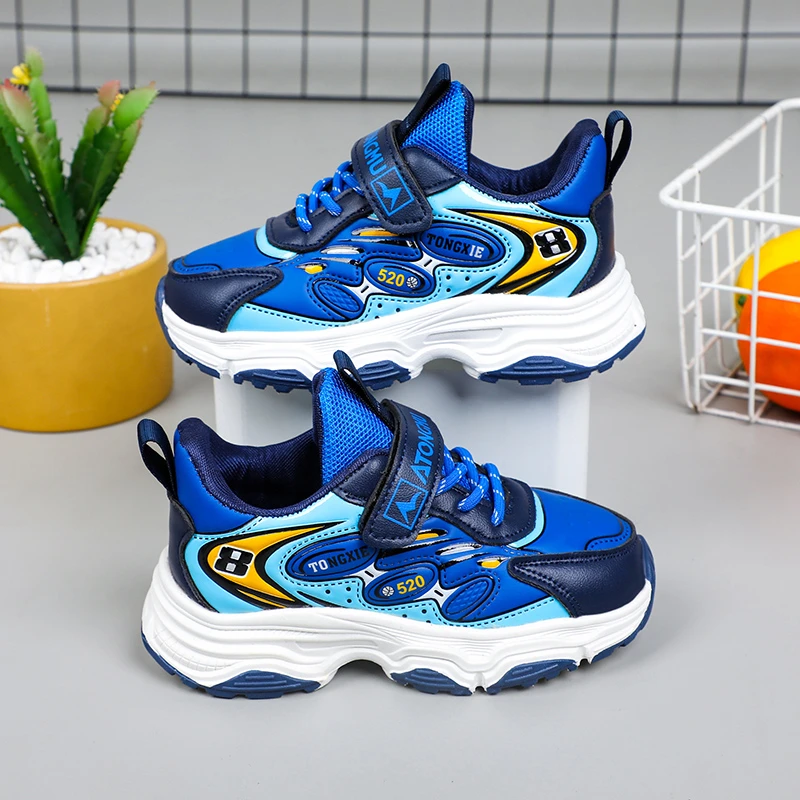 男童童鞋运动鞋网鞋软底中小童跑步鞋冬季儿童学生帅气学生休闲鞋