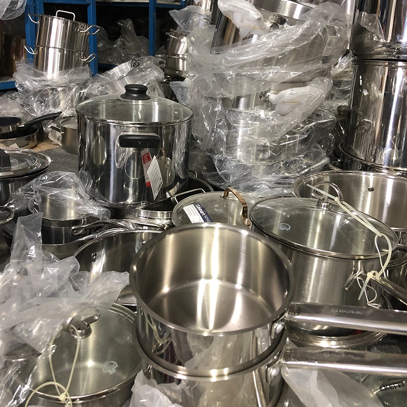 2库存炒锅尾货汤火锅不锈钢加厚汤锅单柄奶锅煎锅微瑕直播间互动