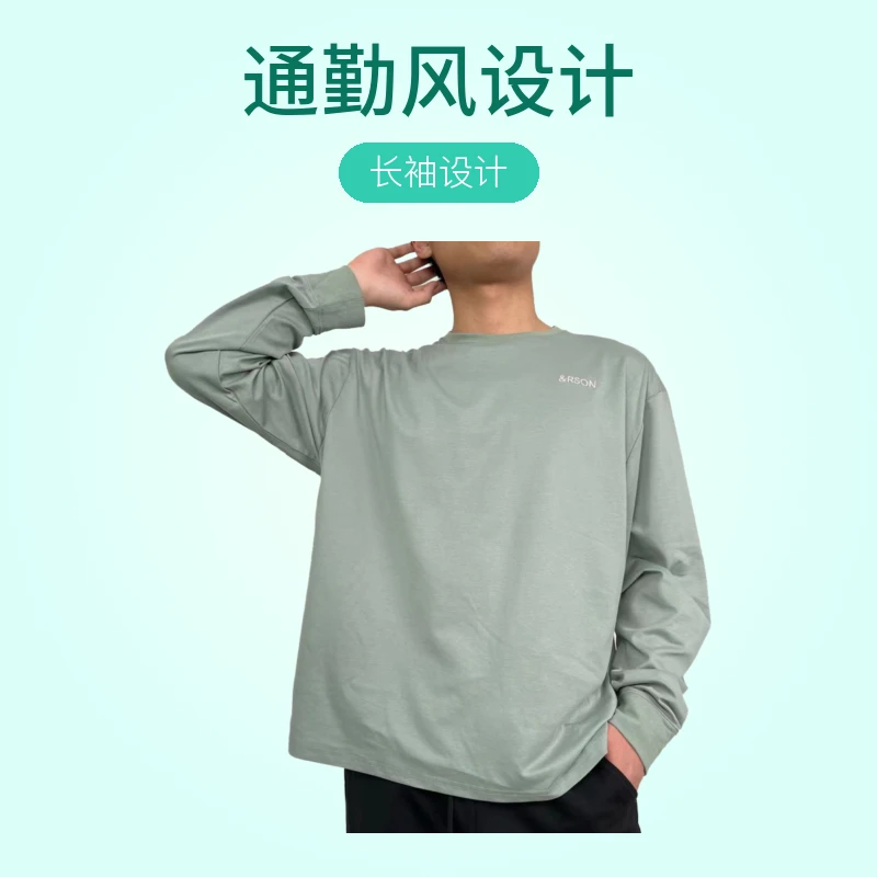 CX/322004外贸日单春季情侣上衣长袖百搭印画圆领上衣百搭打底T恤