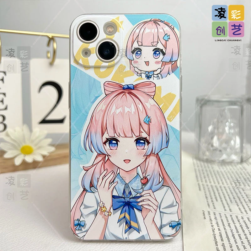 凌彩创艺苹果oppo荣耀vivo华为手机壳二次元春日心海防摔全包软套