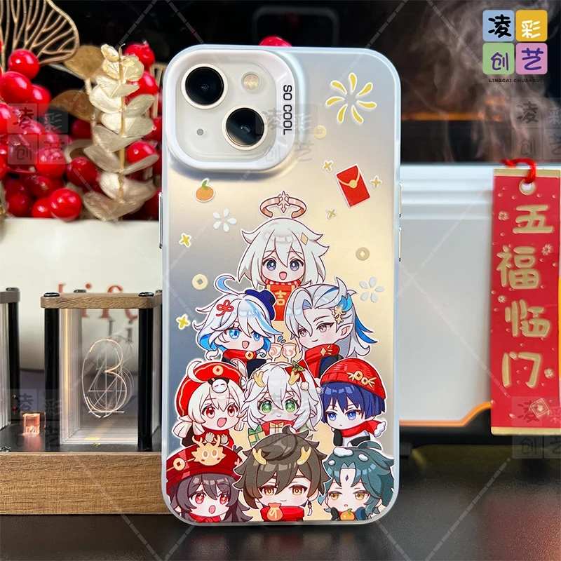凌彩创艺适用于苹果16华为小米15新年原神合集IMD大孔彩银手机壳