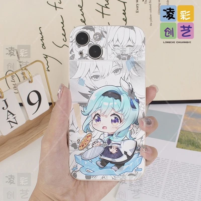 凌彩创艺苹果15oppo荣耀vivo华为手机壳二次元游戏优菈直边保护套