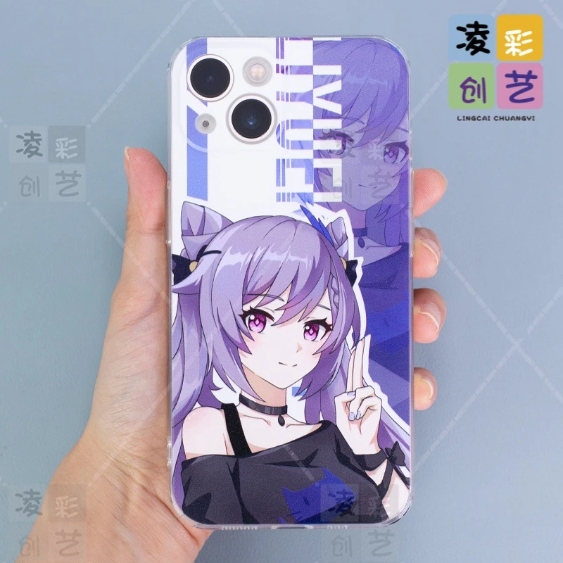 凌彩创艺适用于苹果华为小米手机壳原神刻晴玉衡星直边保护套