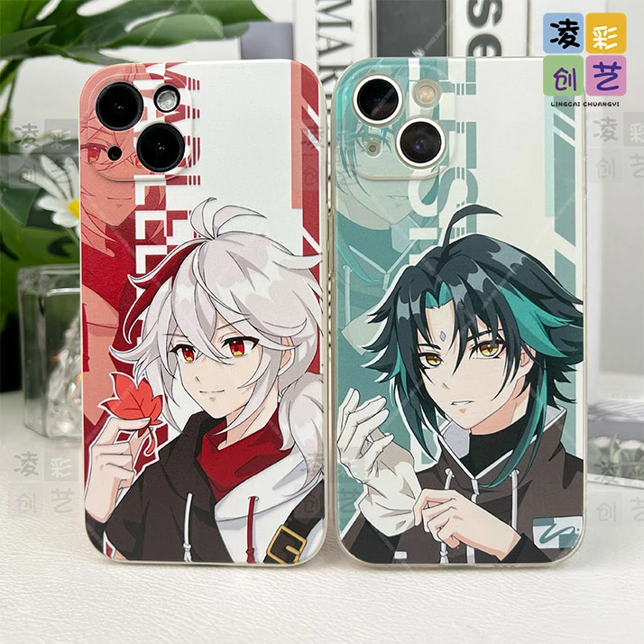 苹果oppo vivo华为荣耀小米手机壳动漫游戏直边透明防摔软壳原神