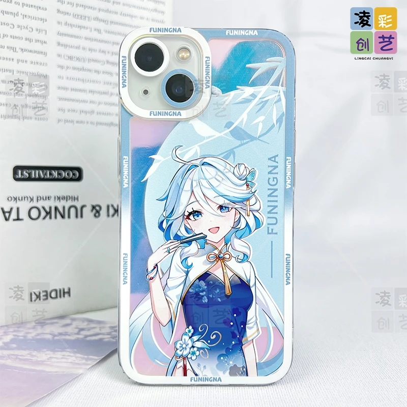 凌彩创艺苹果15华为oppo小米古风原神芙宁娜芙芙小姐天使眼手机壳