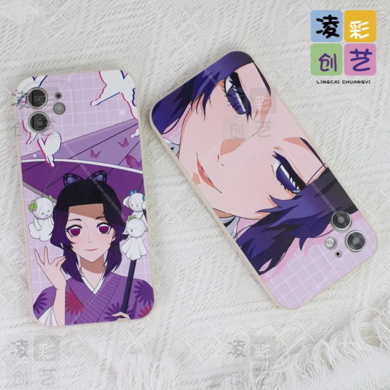 苹果oppo荣耀vivo华为小米手机壳虫之呼吸液态直边古董白软硅胶套