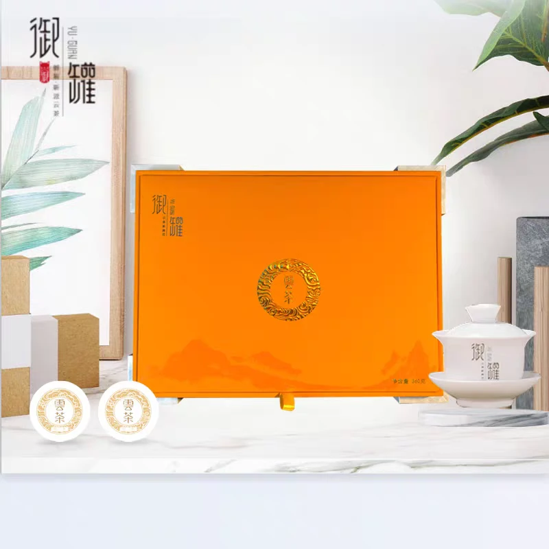 御罐普洱茶生茶熟茶红茶白茶云茶家庭装礼盒360g普洱春茶小饼茶叶