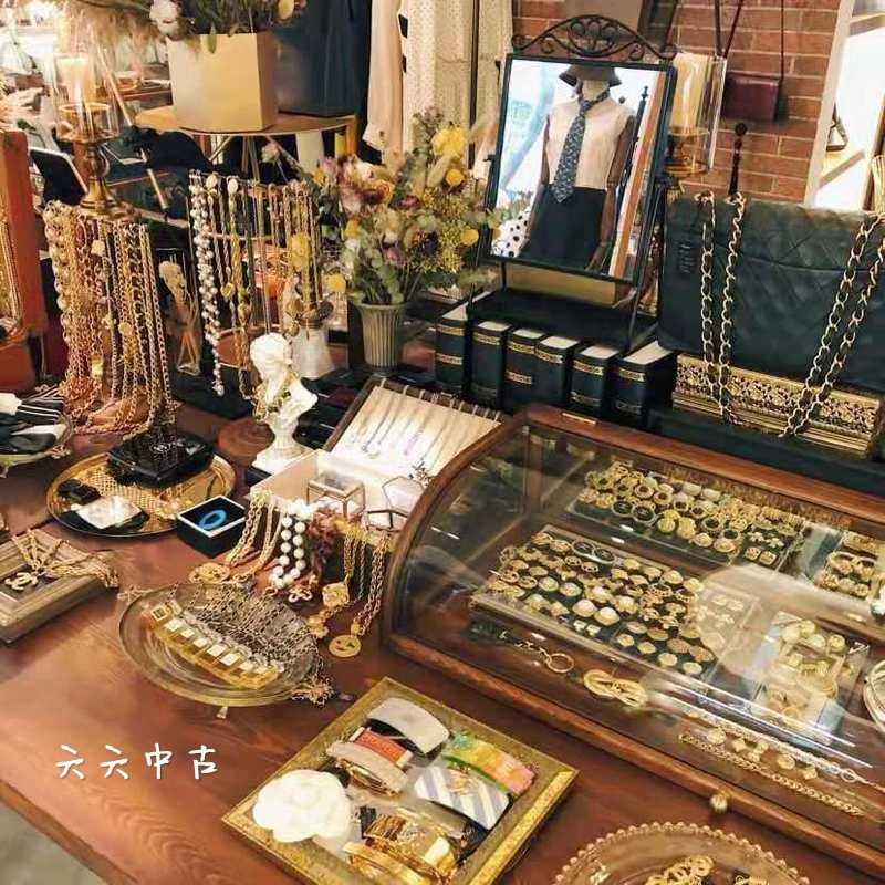 铜合金耳饰 六六中古精美饰品（随机发）