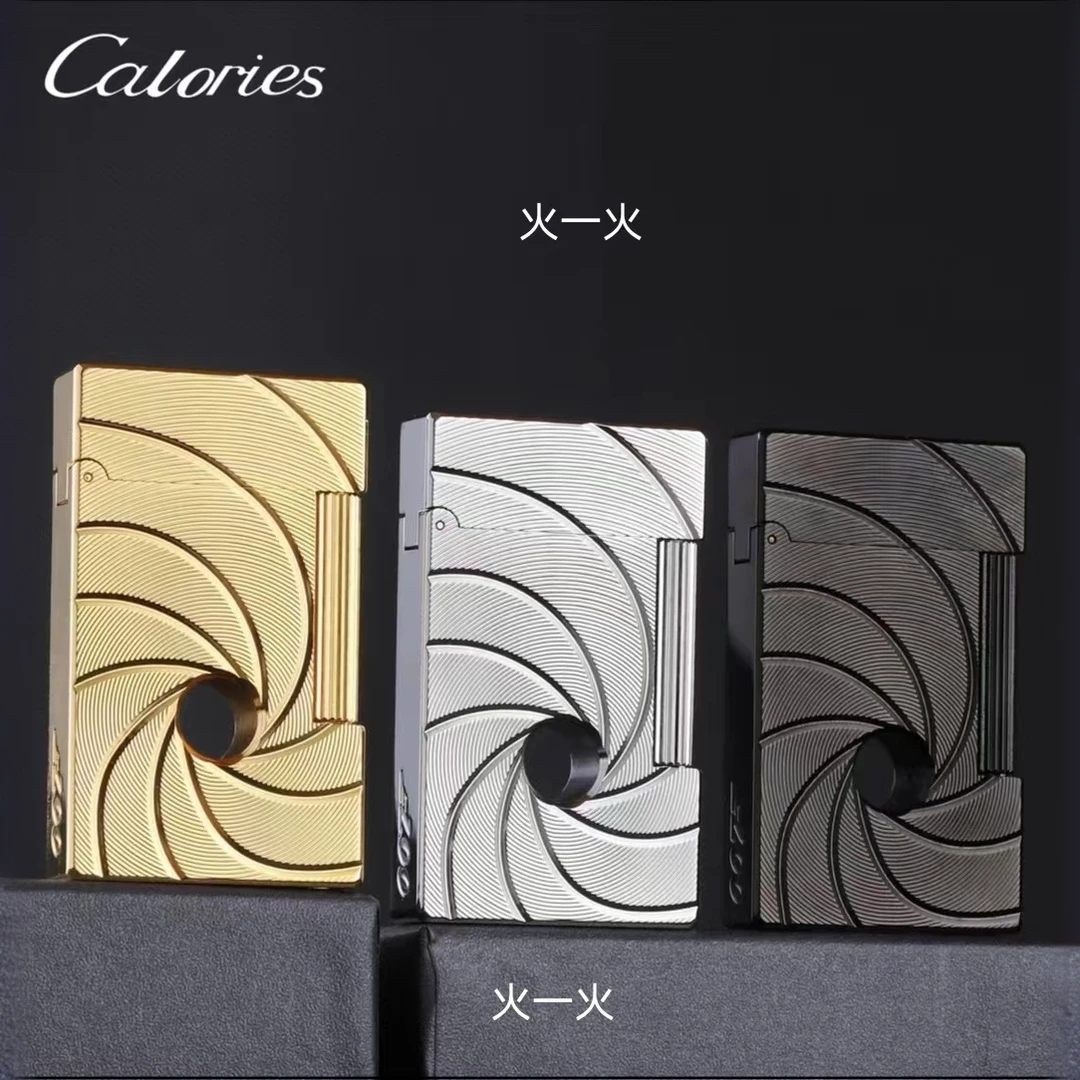 LS27卡路007特工詹姆邦德同款黄铜复古朗声充气打火机