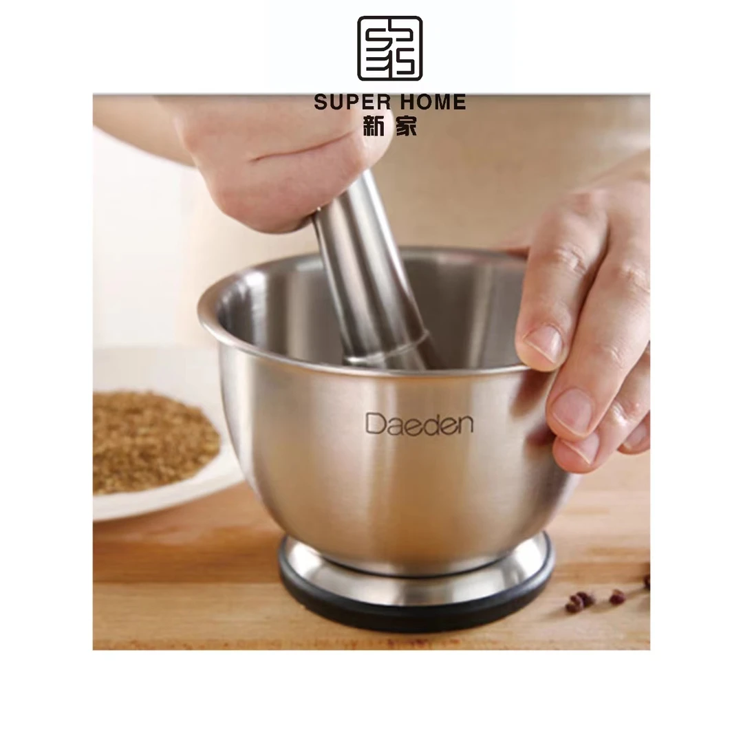 德国戴德 不锈钢捣碎器厨房小工具金属蒜泥器压碎锤压蒜神器家用