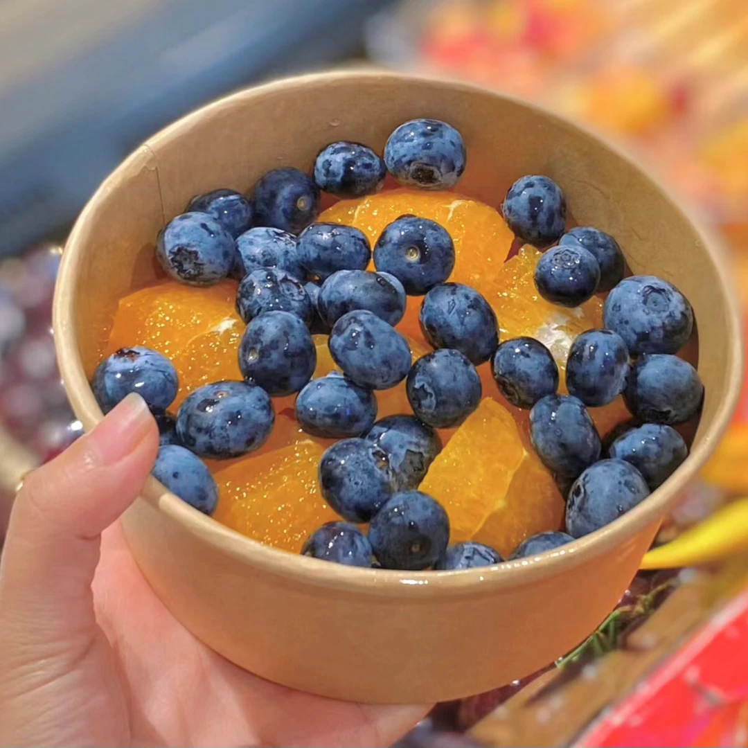 果冻橙切蓝莓双拼克