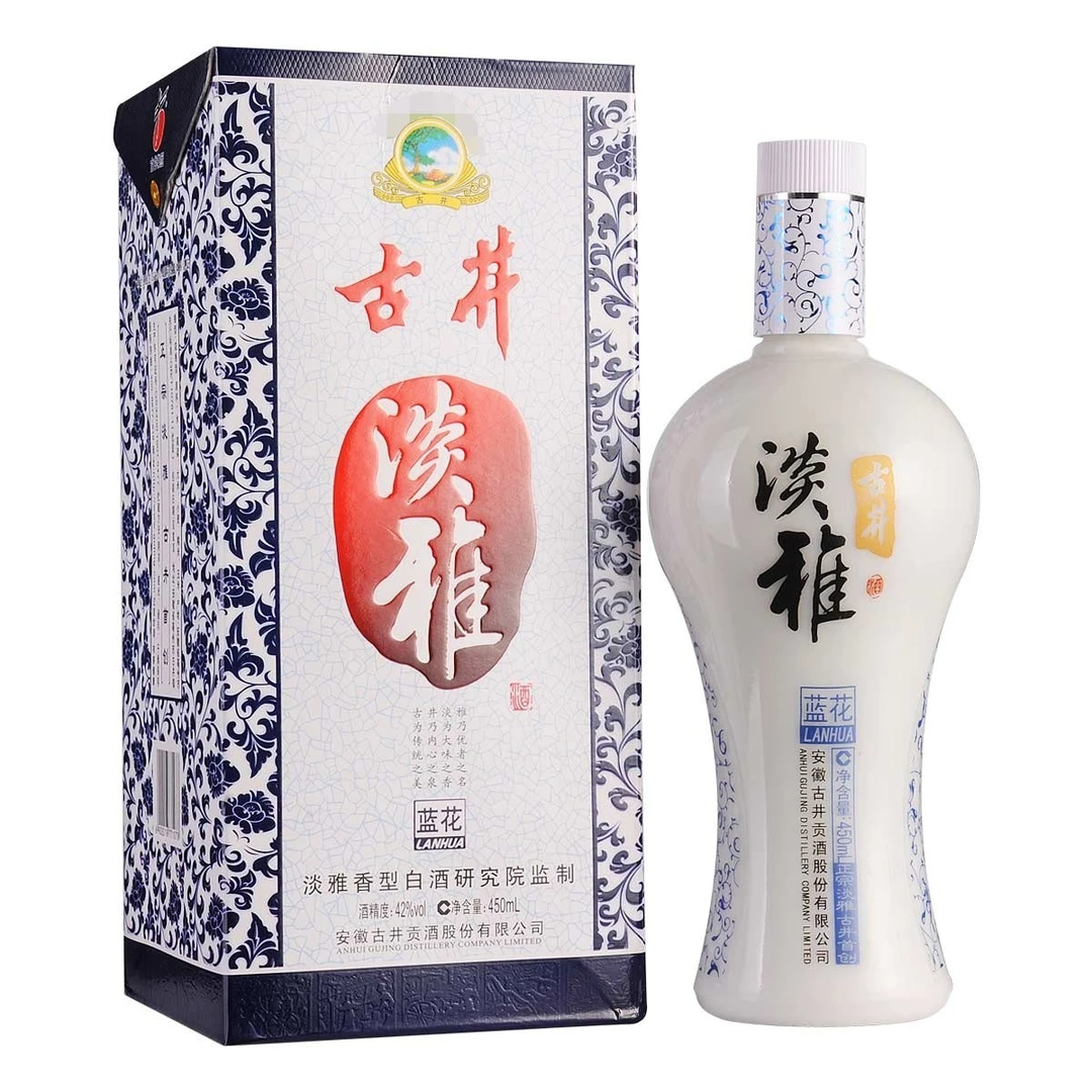 古井贡42°古井淡雅蓝花42度450ml