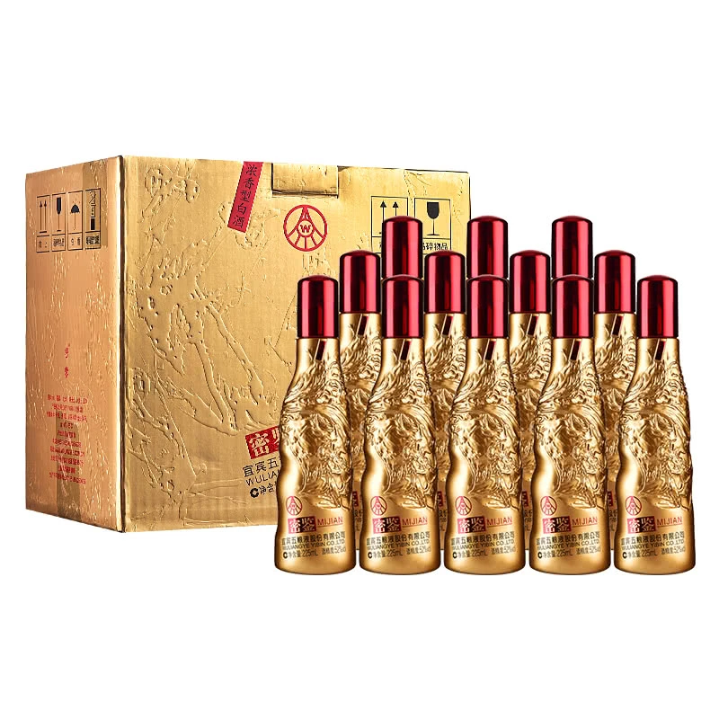 密鉴（艺术金）五粮液股份有限公司出品 白酒（整箱）52度225ml*12
