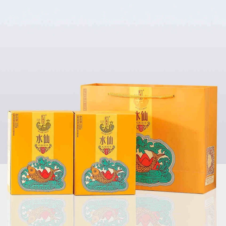满叶香仁天下金玉水仙乌龙茶武夷岩茶叶醇厚大红袍225g/1盒装正品