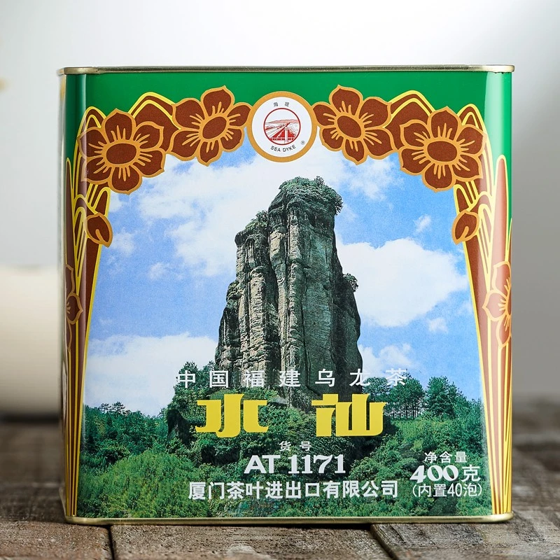海堤水仙AT1171大红袍茶叶400g/1罐装40小泡浓香足火型乌龙茶正品