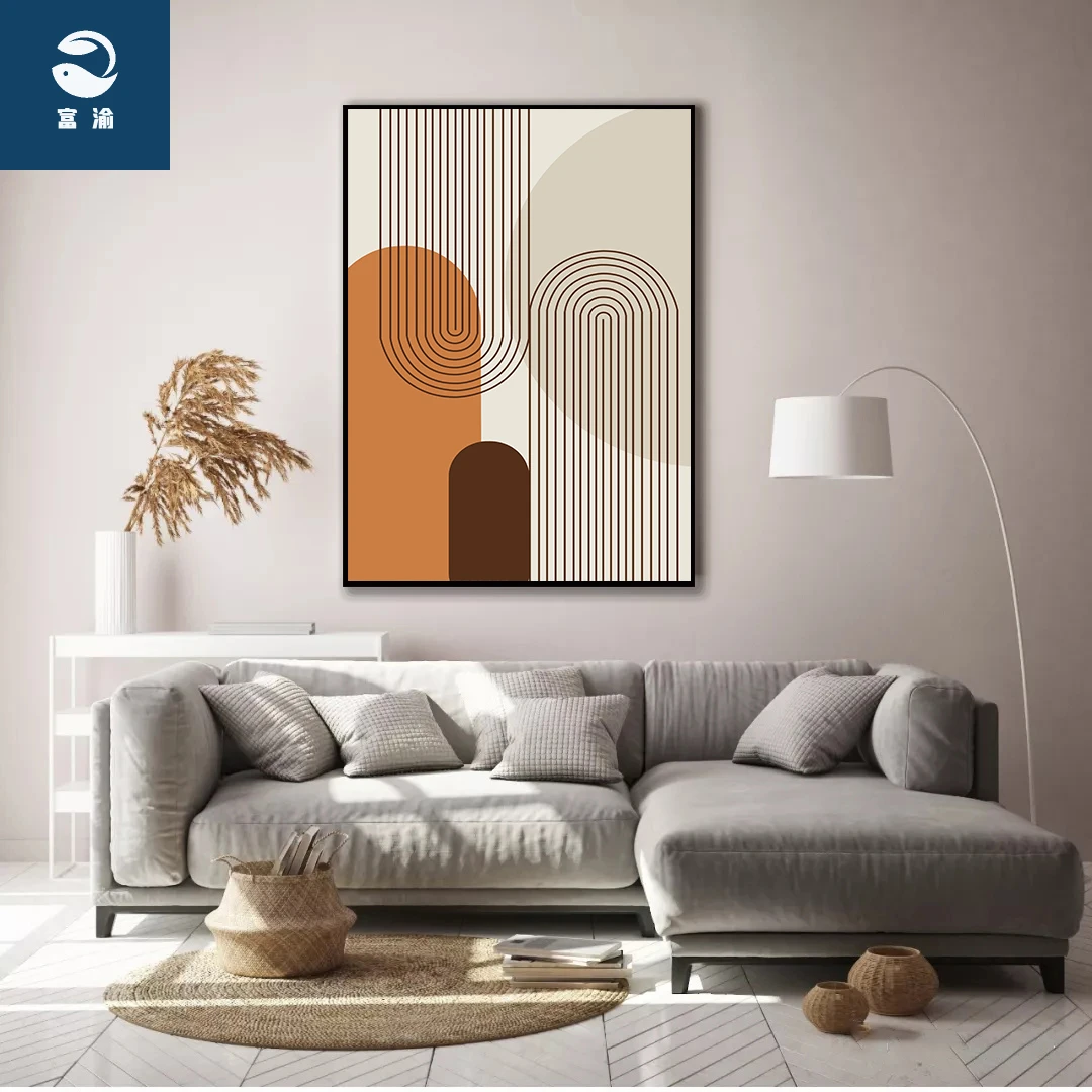 网红莫兰迪玄关装饰画竖款入户过道背景墙挂画客厅走廊楼梯口墙面