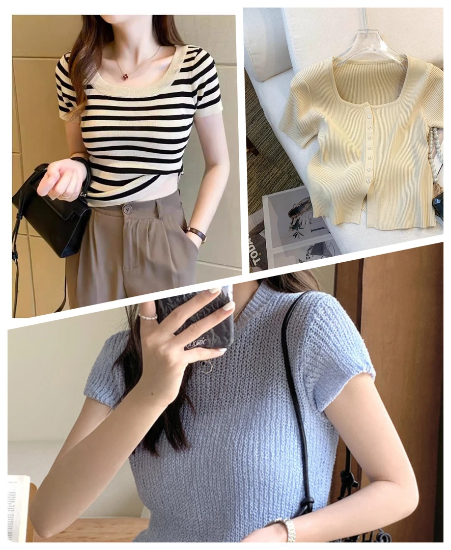 【C591-C600】女士上衣毛衣针织衫时尚百搭显瘦洋气上装