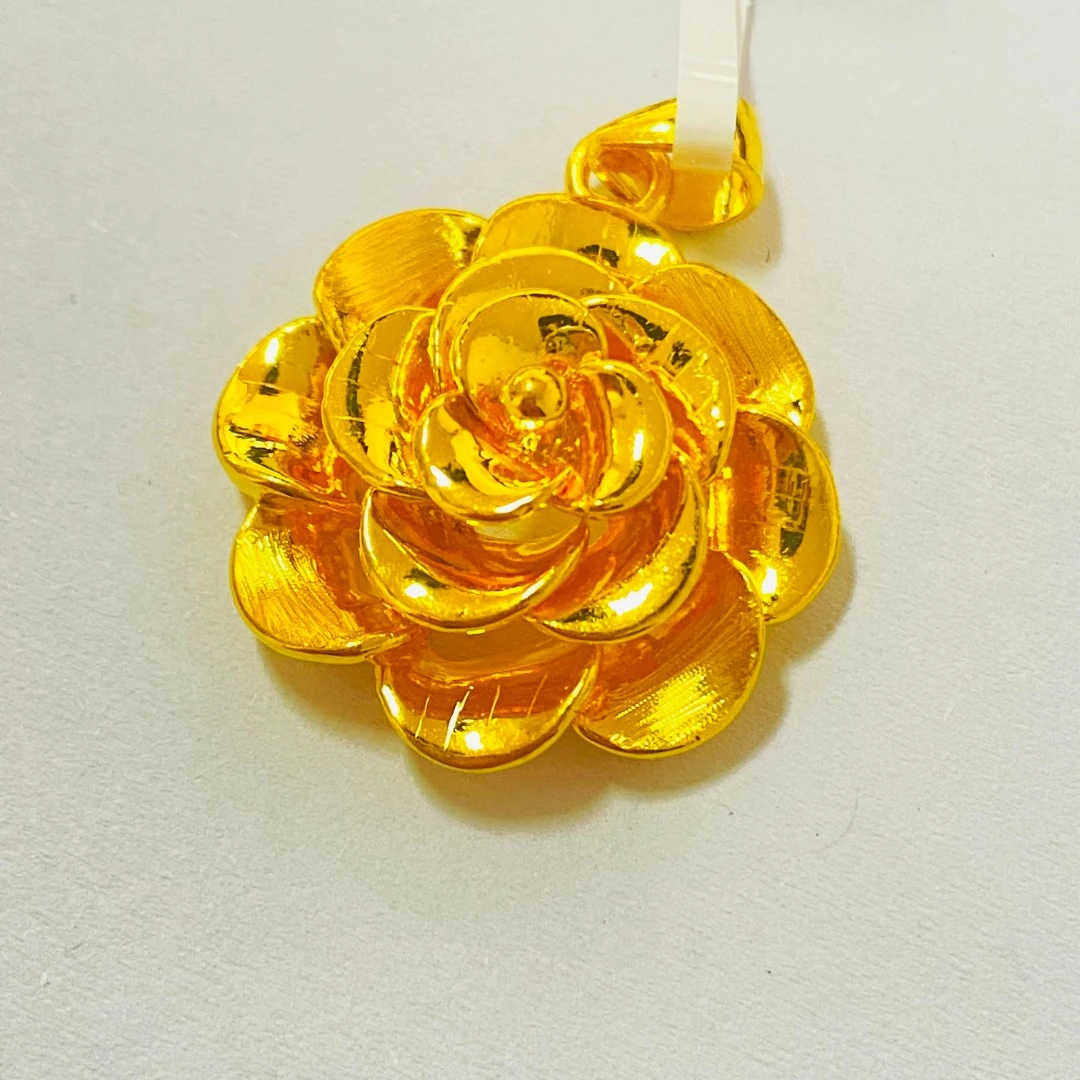 足金999 三叶玫瑰花 1.87