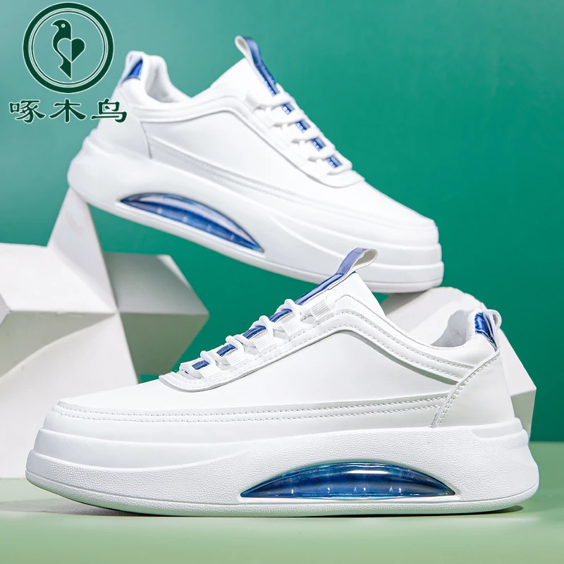 啄木鸟男鞋气垫男鞋夏季透气2024新款网红爆款学生运动休闲百搭