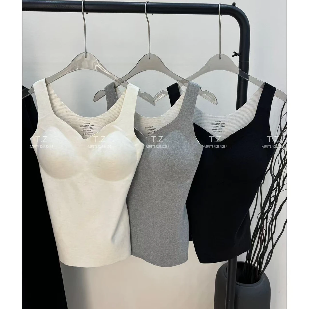 【婷子定制】~150小个子秋冬天然蚕丝内外百搭保暖背心568