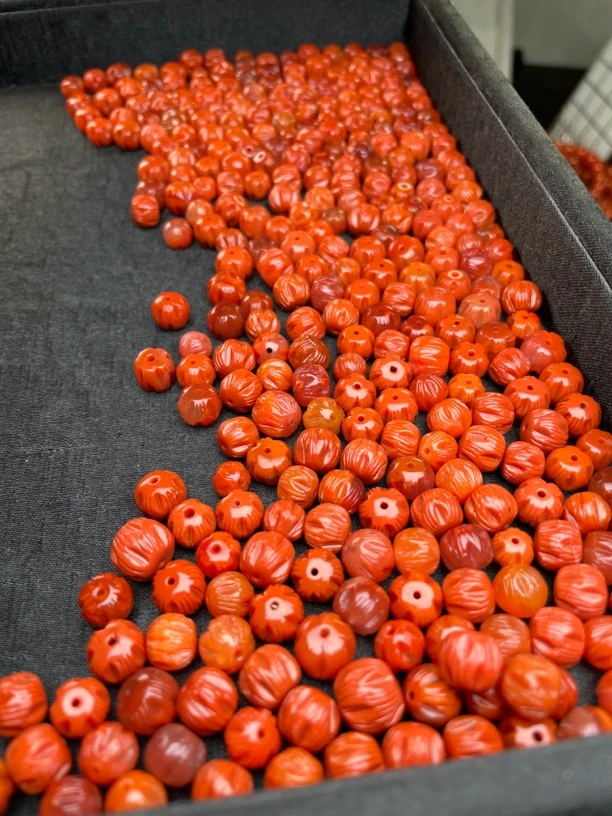 一对8mm瓦西料百香籽配饰