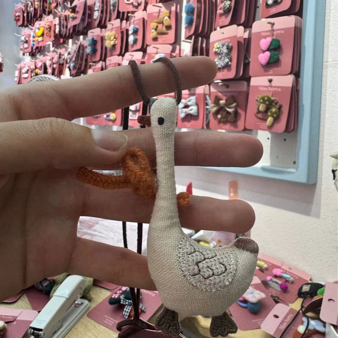 非金属布艺项链 韩货长脖子鸭子气质时尚项链