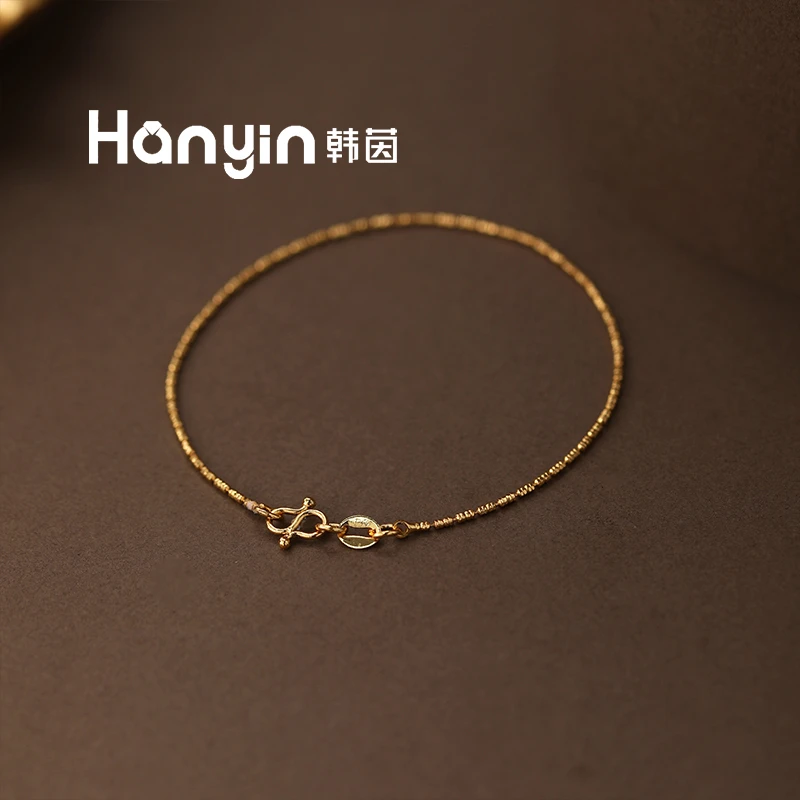 铜合金手链 时尚轻奢小众气质迷你S扣素款手链