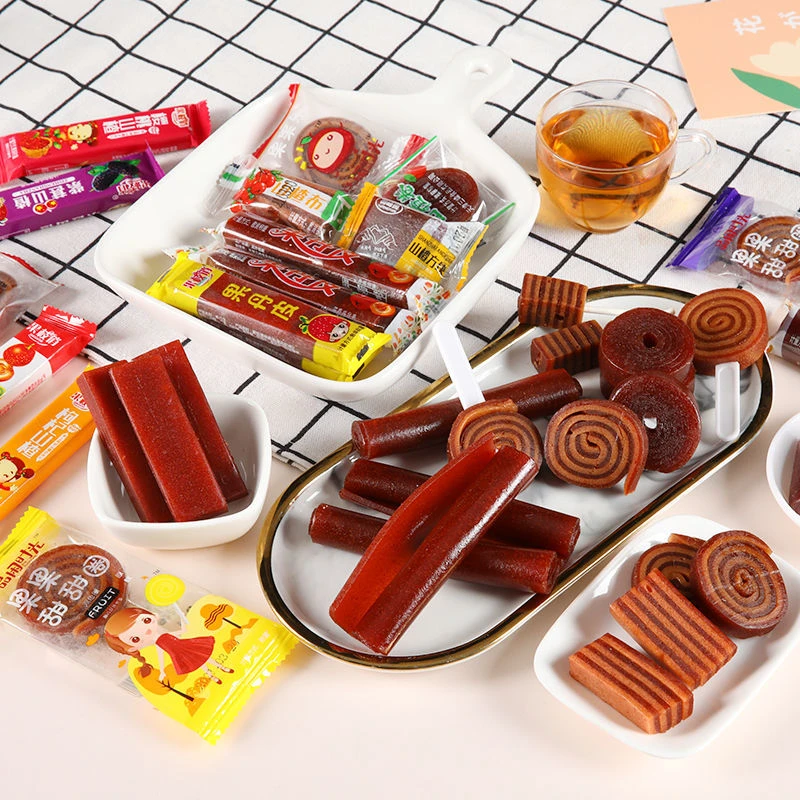 多种混合山楂厂家直销山楂条果丹皮蜜饯混合大礼包儿童零食小包装