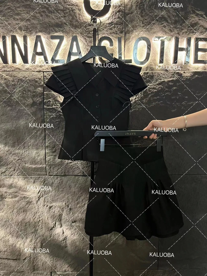 【原创大码设计师款】2024新款套装简约气质大码上衣+裤子5570