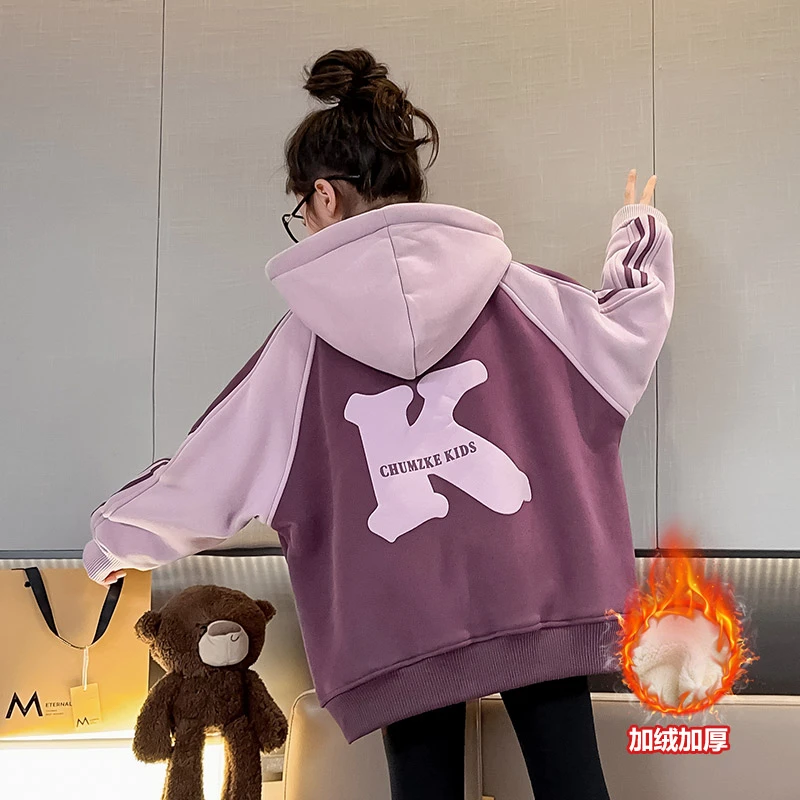 女童棉服外套冬装2024新款洋气棉袄儿童加厚短款上衣女大童棉衣