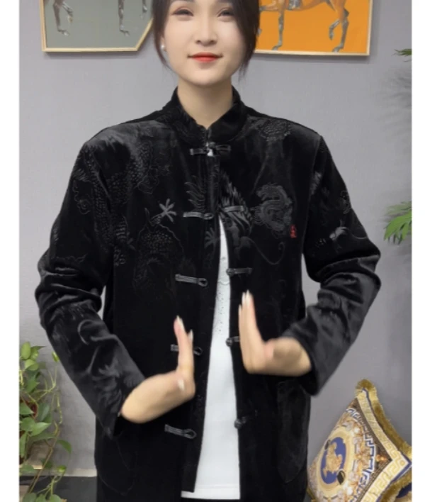 【黑水路专属】XG240 356男士休闲百搭外套长裤唐装套装两件套