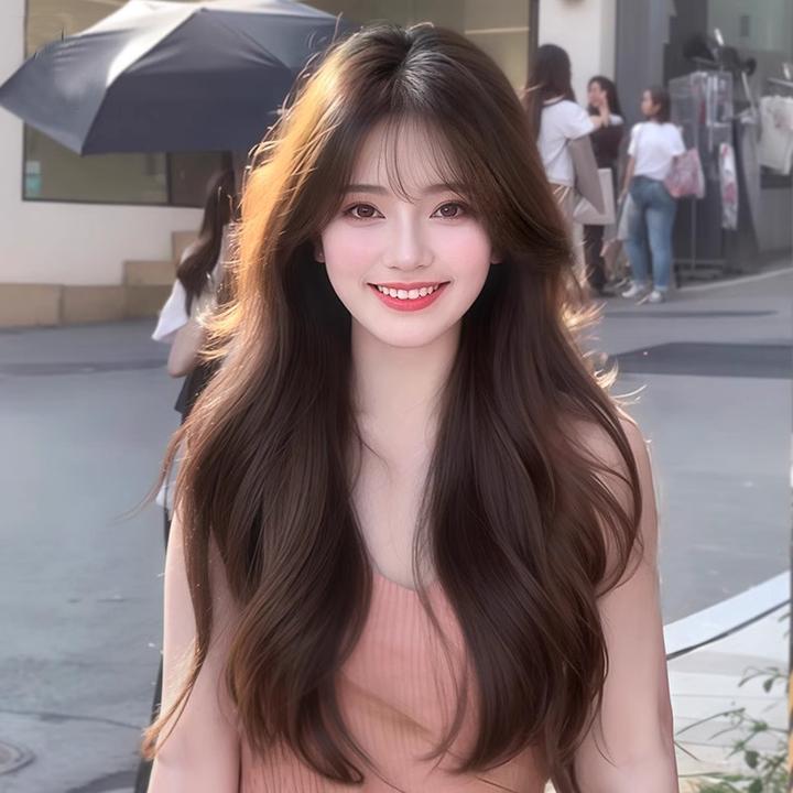 全头假发套真发全头套长卷发韩式大波浪假发蓬松自然全头套假发女