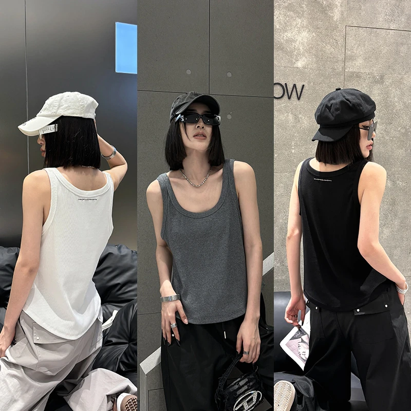 大码女装无袖纯色打底背心宽松240斤胖mm休闲百搭秋季2024新款EP