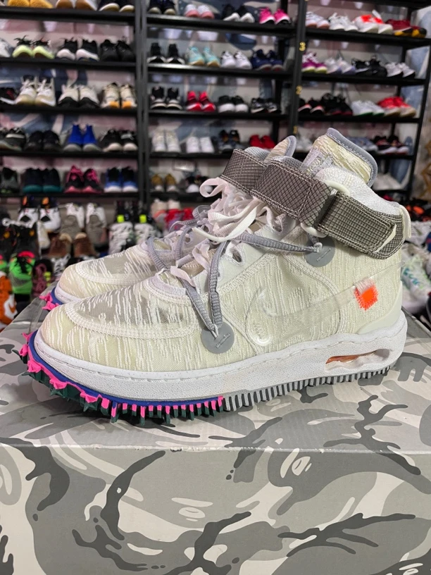 试穿40.5码255/NikeAirForce1空军一号板鞋Off-White联名