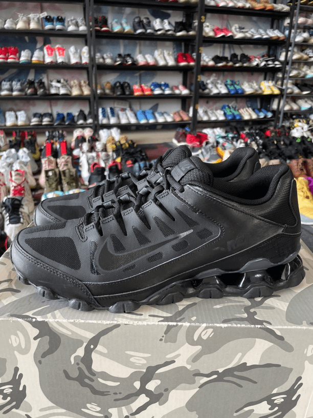 试穿 44.5码285/Nike Reax 8 TR 减震耐磨 训练跑鞋 黑色/公价389