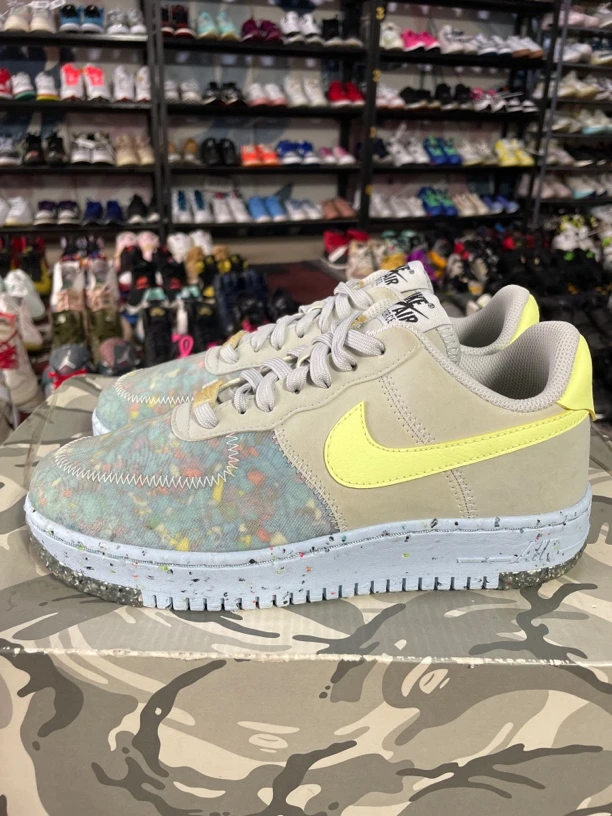37.5码235/Nike Air Force 1 空军一号 板鞋 黄蓝拼接/公价418