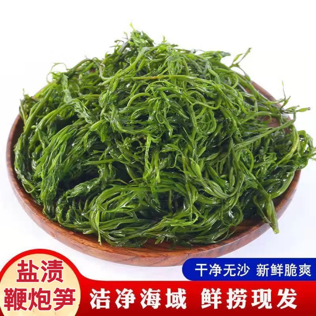 鞭炮笋250克x4袋盐渍马尾藻长寿菜龙须菜海草羊栖菜海藻火锅凉拌