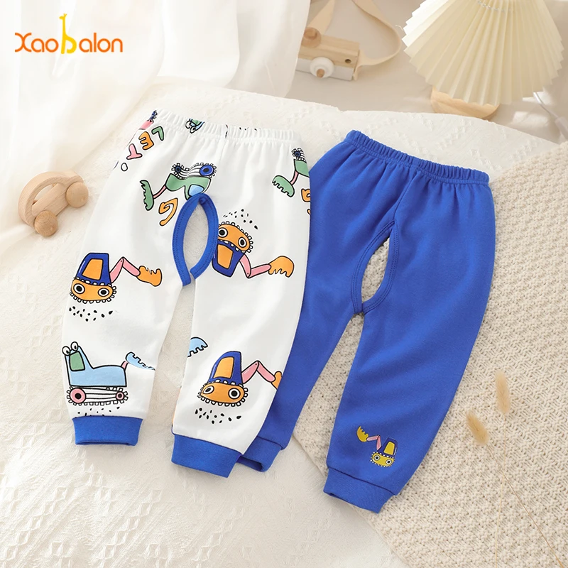 宝宝纯棉开裆裤婴儿裤子春秋款男女儿童秋裤保暖护肚长裤打底睡裤