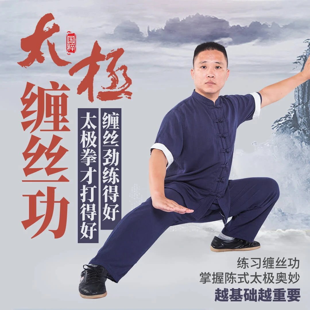 太极缠丝功零基础自学教程陈式太极入门必修功法健体养身武术运动