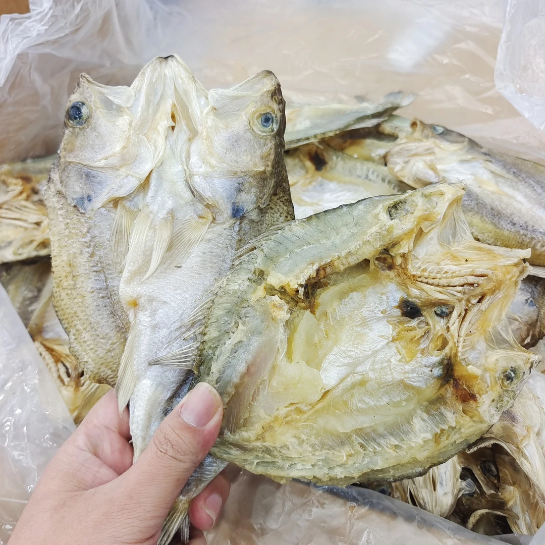 开背鲈鱼干咸鱼干3-5条1斤品质海产干货广东茂名博贺港发货包邮