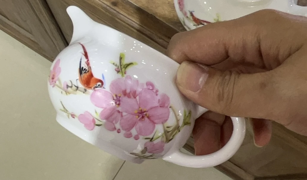 景德镇陶瓷粉彩花鸟