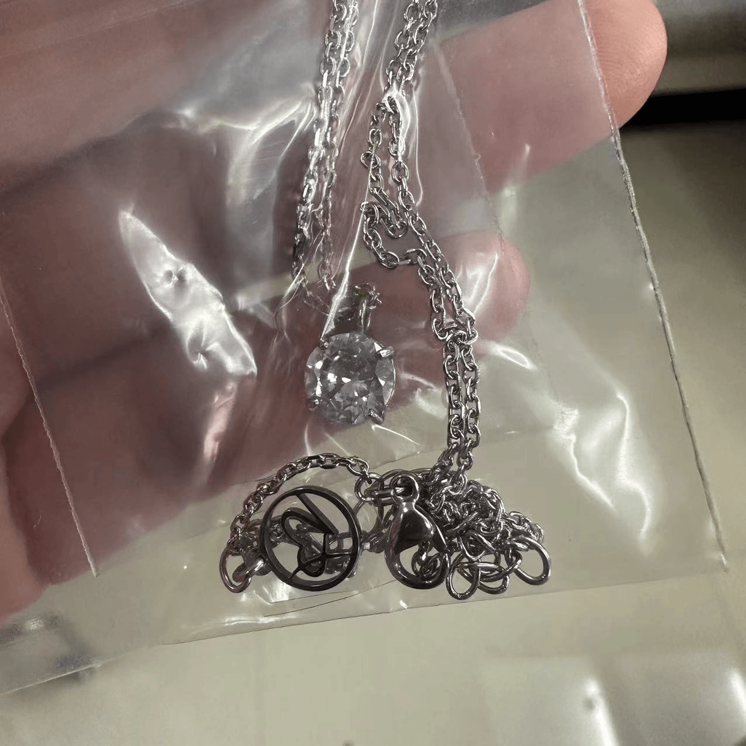 铜合金项链 “单颗砖砖”好货项链女款