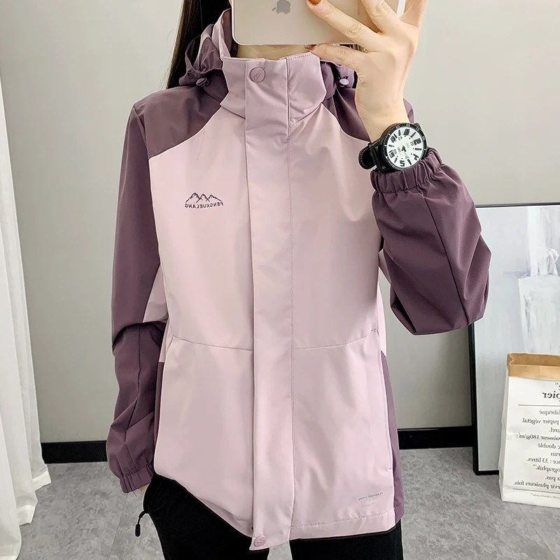 风雪狼春秋软壳冲锋衣登山薄款户外运动夹克防风防水透气休闲外套