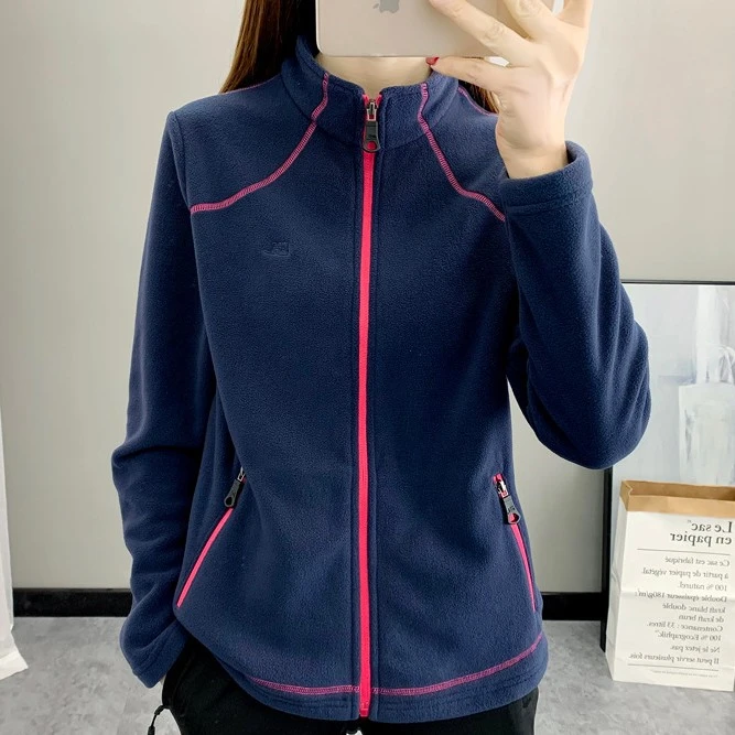 户外抓绒衣女士秋冬季保暖透气摇粒绒开衫外套冲锋衣内胆运动卫衣