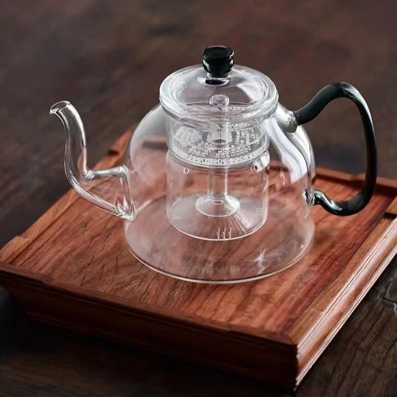 晶焱轩意壶大号执壶泡茶器大容量加厚耐热玻璃泡茶壶煮茶壶蒸茶壶