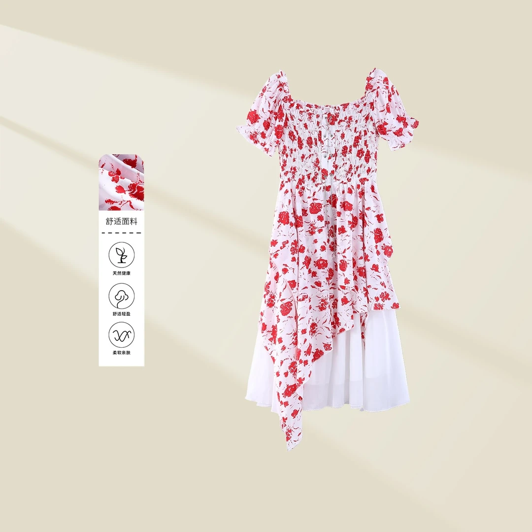 【龙哥专属】L132081 新款夏季休闲百搭气质女士连衣裙 9278