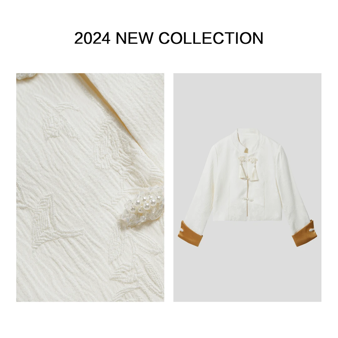 【龙哥专属】 W1F16066B 女士浅色调简约外套 1628